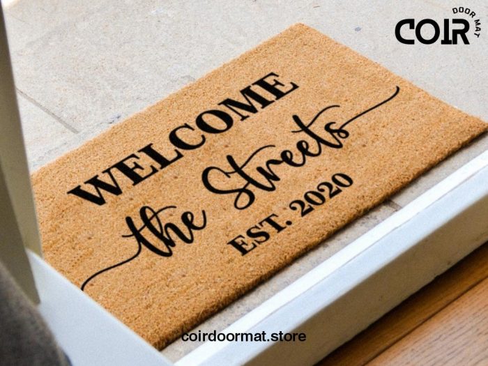 Personalized Last Name Doormat, Custom Family Name Door Mat, Housewarming Gift, Custom Doormat, Closing Gift, Farmhouse Decor