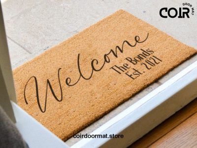 Personalized Welcome Doormat - Family Name Door Mat - Last Name Doormat - Custom Rug - Housewarming Gift - Closing Gift - New Home Gift