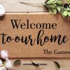 Personalized Welcome To Our Home Doormat - Family Name Door Mat - Last Name Doormat - Custom Rug - Housewarming Gift - Closing Gift