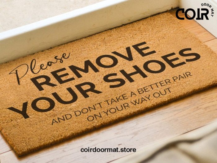 Please Remove Your Shoes Doormat - Don't Take A Better Pair On Your Way Out - Funny Custom Doormat - Funny Family Gift - House Rules