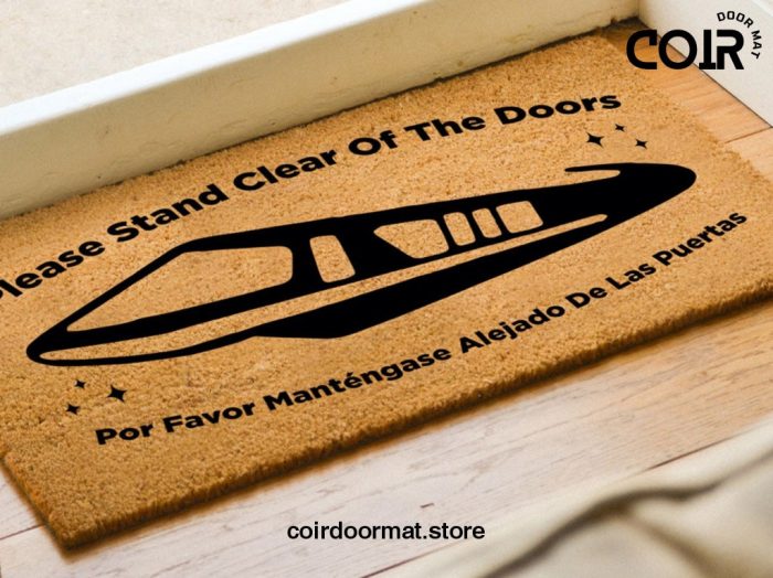 Please Stand Clear Of The Doors - Monorail Doormat - Disneyworld Monorail - Disneyland Monorail - Disney Home Decor - Florida - Paris