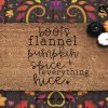 Pumpkin Spice Doormat - Pumpkin - Seasonal Coir Mat - Fall Decor - Autumn - Housewarming Gift - Fall Decor - Pumpkin Decor