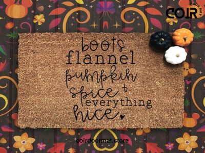 Pumpkin Spice Doormat - Pumpkin - Seasonal Coir Mat - Fall Decor - Autumn - Housewarming Gift - Fall Decor - Pumpkin Decor