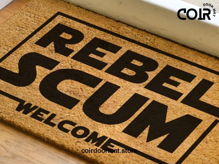 Rebel Scum Welcome Doormat - Star Wars Door Mat - Disney Coir Mat - Disney And Star Wars Lovers - Fandom Gifts