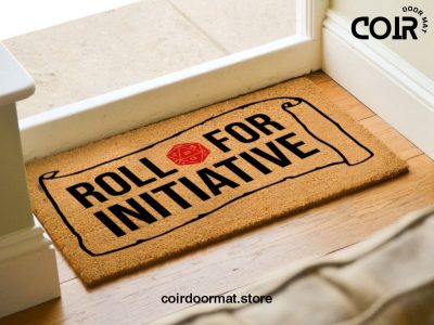 Roll For Initiative Door Mat - Dungeons & Dragons Door Mat - D20 - Initiative Doormat - Customized Doormats - Dungeon Master - Gifts For Him