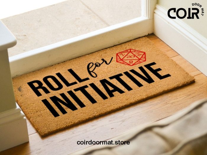 Roll For Initiative Doormat - Dungeons And Dragons Door Mat - D20 - Initiative Door Mat - Custom Doormats - Dungeon Master - Gifts For Him