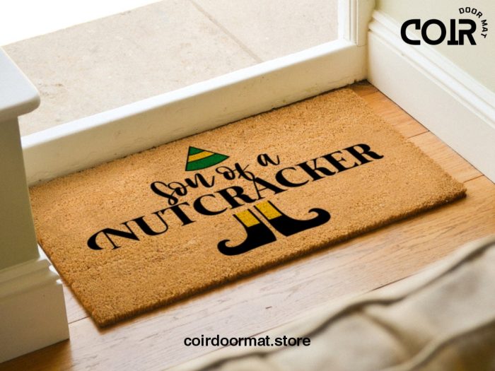 Son Of A Nutcracker - Elf Doormat - Will Ferrel Elf Doormat - Holiday Outdoor Porch Decor - Funny Christmas Doormat