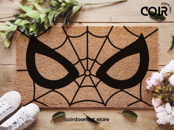 Spider Web Doormat - Web Mat - Tom Holland - Spiderman Face - Spiderman Gift - Marvel Spiderman - Peter Parker - Gift for Them - Avengers