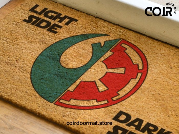 Star Wars Doormat - Light Side Vs Dark Side - Rebels Vs Empire - Jedi Vs Sith - Starwars Welcome Mat - Star Wars Gift Ideas - Disney Mat