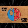 Star Wars Doormat - Light Side Vs Dark Side - Rebels Vs Empire - Jedi Vs Sith - Starwars Welcome Mat - Star Wars Gift Ideas - Disney Mat