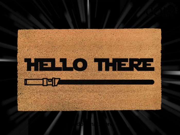 Star Wars Hello There Lightsaber Doormat - Disney And Star Wars Lovers - Starwars Gifts - Personalized Door Mat - Disney Doormat