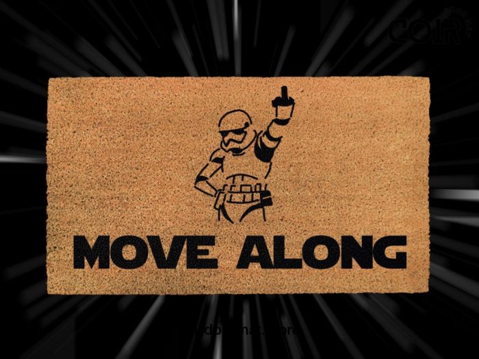 Star Wars Stormtrooper Doormat - Move Along - Starwars Decor - Disney And Star Wars Gifts - Personalized Door Mat - Funny Movie Quote