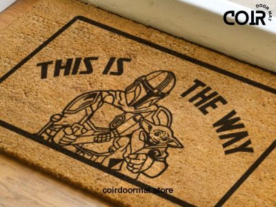 Star Wars This Is The Way – Mando And Grogu – Welcome Doormat - The Mandalorian - Baby Yoda - Fandom Gifts - Custom Door Mat