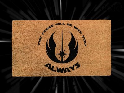 Star Wars Welcome Doormat - The Force Will Be With you Always - Starwars Gift - Custom Door Mat - Disney Doormat - Star Wars Lovers