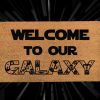 Star Wars Welcome To Our Galaxy Doormat - Disney And Star Wars Lovers - Starwars Gifts - Personalized Door Mat - Disney Doormat