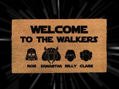 StarWars Custom Welcome Doormat - Disney And StarWars Lovers - Starwars Gifts - Last Name Family Rug - Personalized Doormat - Custom Doormat