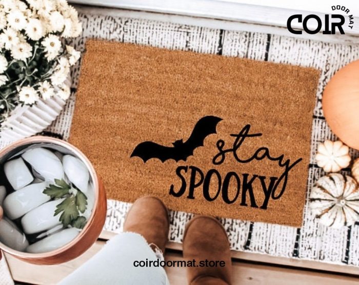 Stay Spooky Halloween Doormat Halloween Decor Fall Doormat Front Door Custom Doormat Fall Decor Housewarming Autumn Personalized Under 50