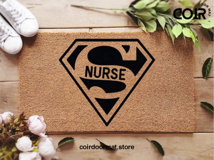 Super Nurse Doormat - Nurse Doormat - Welcome Mat - New home Gift - Super Nurse - House Warming Decorations - Nurse Gift