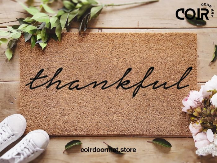 Thankful Doormat - Thankful Welcome Mat - Coir Welcome Mat - Thanksgiving - New home Gift - House Warming Decorations - Thankful Decor