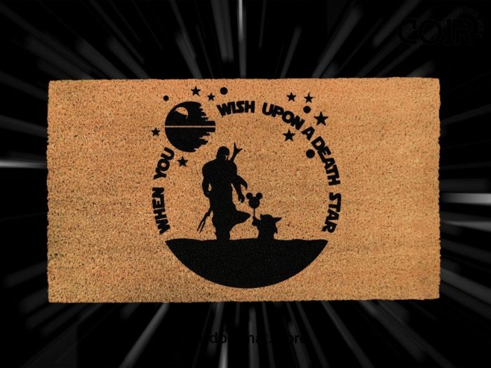 The Mandalorian - Mandalorian - Baby Yoda - Custom Doormat - Disney - Star Wars - Christmas Gift - Disney Home Decor - Gift - Gift for Him