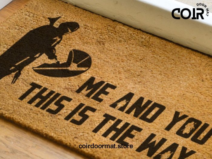 The Mandalorian Doormat - Baby Yoda - Starwars - Disney And Star Wars Lovers - Starwars Gifts - Personalized Door Mat - Disney Doormat