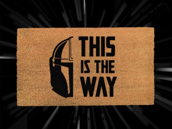 The Mandalorian Doormat - This Is The Way - Starwars - Disney And Star Wars Lovers - Starwars Gifts - Personalized Door Mat - Disney Doormat