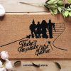 The Wizard Of Oz Cast Welcome Mat - There's No Place Like Home Doormat - Coir Mat - Home Decor - Housewarming Family Gift