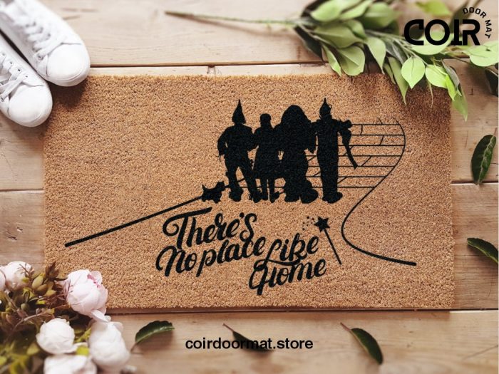 The Wizard Of Oz Cast Welcome Mat - There's No Place Like Home Doormat - Coir Mat - Home Decor - Housewarming Family Gift