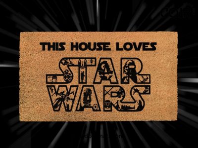 This House Loves Star Wars Doormat - Disney And Star Wars Lovers - Starwars Gifts - Personalized Door Mat - Disney Doormat - Couple Gift