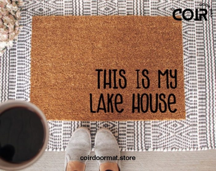 This is my Lake House Doormat, Welcome Mat, Funny Doormat, Under 50, Front Porch Decor, Front Door, Lake House Decor, Personalized Doormat