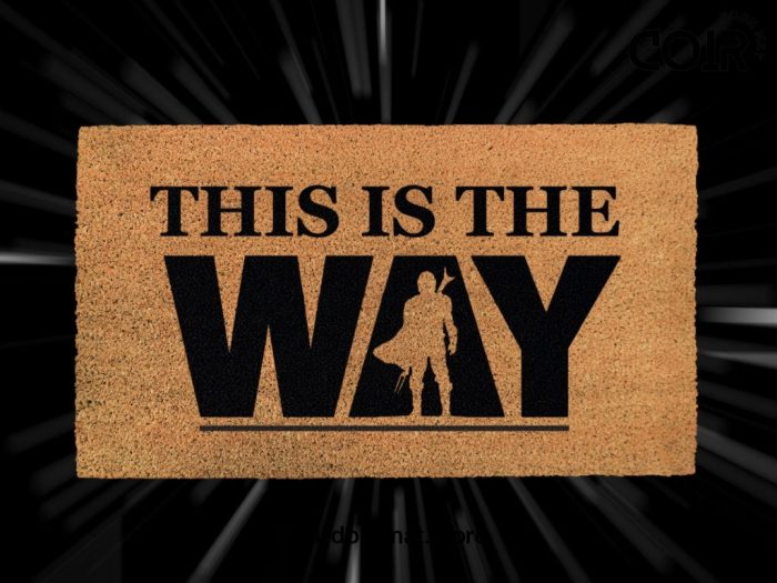 This Is The Way - Star Wars Welcome Doormat - The Mandalorian - Mando - Disney And Star Wars Lovers - Fandom Gifts - Custom Door Mat