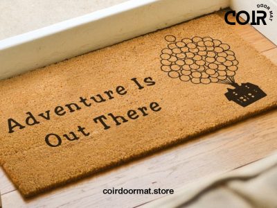 Up! Disney Welcome Doormat - Adventure Is Out There - Coir Welcome Door Mat - Housewarming Gift