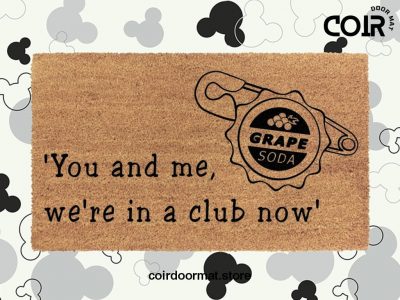 Up! Disney Welcome Doormat - Grape Soda - Coir Welcome Door Mat - Housewarming Gift - Disney Decor - Disney Doormat