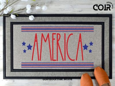 USA doormat | Forth of July | Summer doormat | Gift | Welcome doormat | Patriotic | Americana Decor