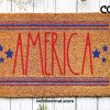 USA doormat | Forth of July | Summer doormat | Gift | Welcome doormat | Patriotic | Americana Decor