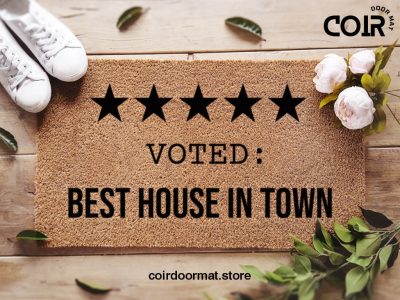 Voted Best House In Town Doormat - Funny Neighbor Door Mat - Custom Welcome Door Mat - Neighbor Gift - Personalized Doormat - Funny Door Mat