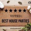 Voted Best House Parties Door Mat - Funny Neighbor Doormat - Welcome Doormat - Neighbor Gift - Funny Gift - Personalized Doormat - Funny Mat