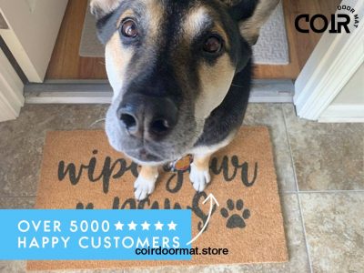 We Hope You Brought Wine And Dog Treats Doormat - Coconut Coir Welcome Mat - Funny Door Mat - Dog Lover Gift - Home Decor