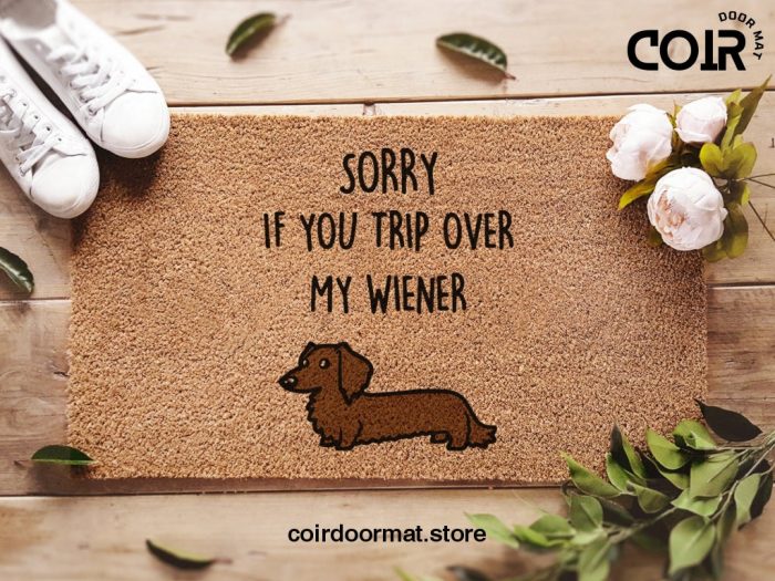 Weiner Doormat - Funny Gift - Dachshund Doormat - Funny Sausage Dog Doormat - Dog Lover Gift - Dog Welcome Mat