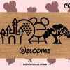 Welcome Disney Parks Doormat - Disney Home Decor - Disney Welcome Mat - Disney Housewarming Gift - Disney World - Disney Parks