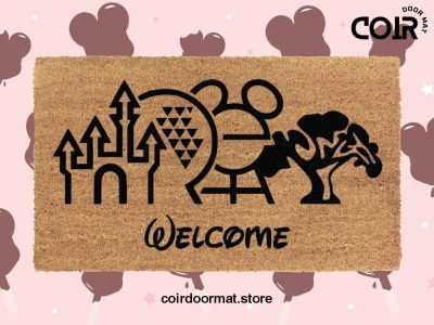 Welcome Disney Parks Doormat - Disney Home Decor - Disney Welcome Mat - Disney Housewarming Gift - Disney World - Disney Parks