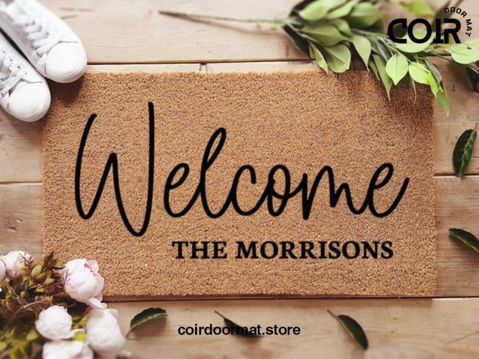 Welcome Door Mat - Custom Family Name Doormat - Personalized Doormat - Realtor Gift - Custom Doormat - Wedding Gift - New Home Gift