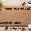 Welcome Home - See You Real Soon - Disney Welcome Doormat - Disney Quote - Disney Inspired Font - Housewarming Gift - Disney Lovers