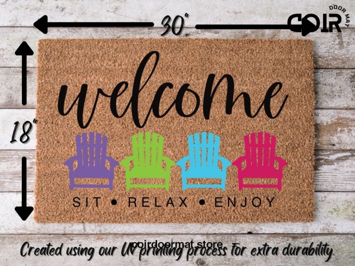 Welcome Mat, Beach Doormat, New Pool House, Housewarming Gift, Home Doormat, New Home Owner Gift, Welcome Doormat, Funny Front Door Mat