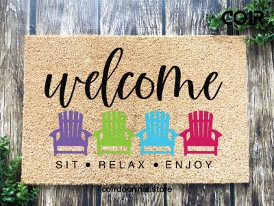 Welcome Mat, Beach Doormat, New Pool House, Housewarming Gift, Home Doormat, New Home Owner Gift, Welcome Doormat, Funny Front Door Mat