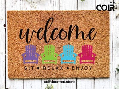 Welcome Mat, Beach Doormat, New Pool House, Housewarming Gift, Home Doormat, New Home Owner Gift, Welcome Doormat, Funny Front Door Mat