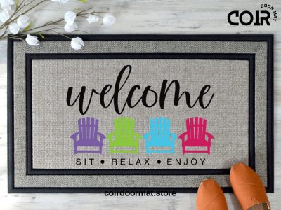 Welcome Mat, Beach Doormat, New Pool House, Housewarming Gift, Home Doormat, New Home Owner Gift, Welcome Doormat, Funny Front Door Mat