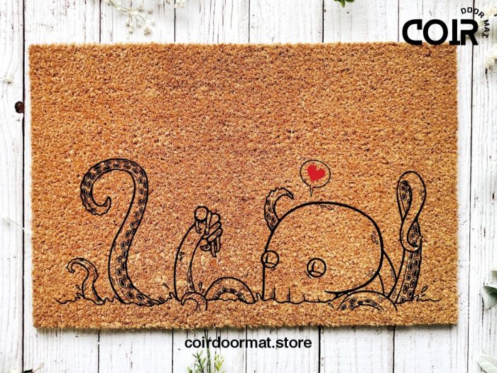 Welcome Mat, Beach Doormat, Octopus Lover Gift, Housewarming Gift, Home Doormat, New Home Owner Gift, Welcome Doormat, Funny Front Door Mat