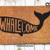 Welcome Mat, Beach Doormat, Whale Lover Gift, Housewarming Gift, Home Doormat, New Home Owner Gift, Welcome Doormat, Funny Front Door Mat