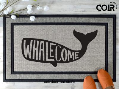 Welcome Mat, Beach Doormat, Whale Lover Gift, Housewarming Gift, Home Doormat, New Home Owner Gift, Welcome Doormat, Funny Front Door Mat